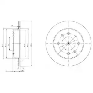 Тормозной диск DELPHI BG4017