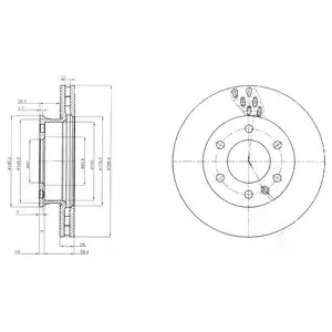 Тормозной диск DELPHI BG4032