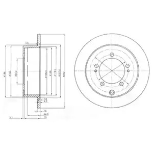 Тормозной диск DELPHI BG4037