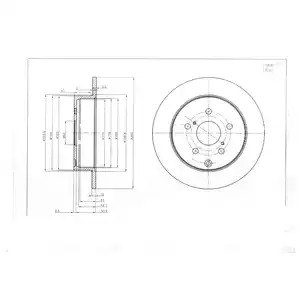 Тормозной диск DELPHI BG4051