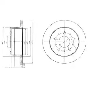 Тормозной диск DELPHI BG4061