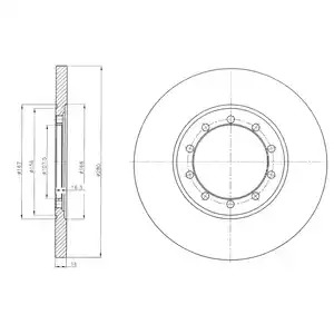 Тормозной диск DELPHI BG4075