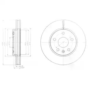 Тормозной диск DELPHI BG4187C