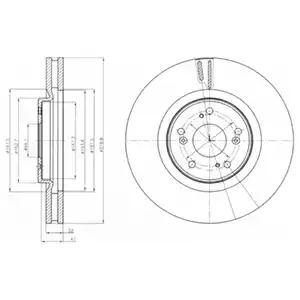 Тормозной диск DELPHI BG4225