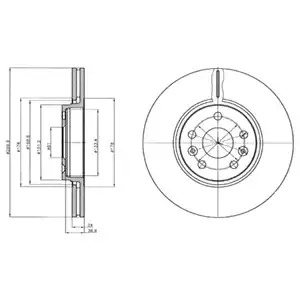 Тормозной диск DELPHI BG4338
