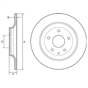 Тормозной диск DELPHI BG4567C