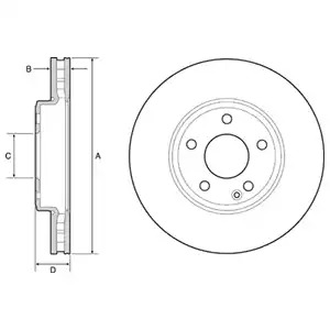 Тормозной диск DELPHI BG4646C