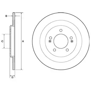 Тормозной диск DELPHI BG4688C