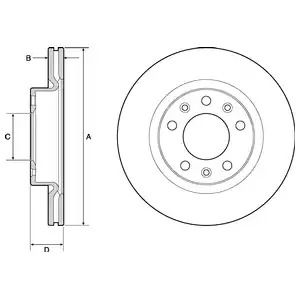 Тормозной диск DELPHI BG4700C