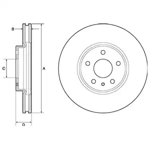 Тормозной диск DELPHI BG4702C