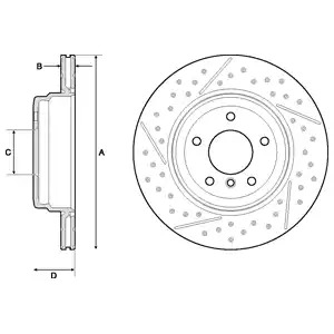 Тормозной диск DELPHI BG4714C