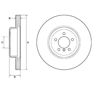 Тормозной диск DELPHI BG9158C