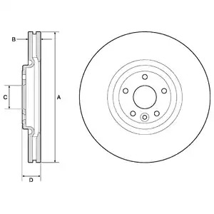 Тормозной диск DELPHI BG9167C