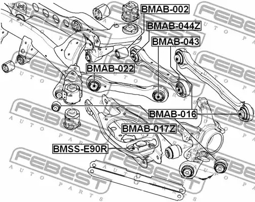 Подвеска FEBEST BMAB-044Z