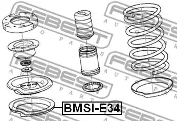 Тарелка пружины FEBEST BMSI-E34