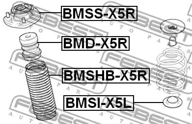 Тарелка пружины FEBEST BMSI-X5L