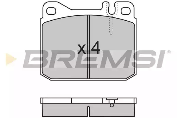 Комплект тормозных колодок BREMSI BP2172 (20125, 20341, SPA172)