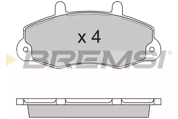 Комплект тормозных колодок BREMSI BP2525 (21470, SPA525)