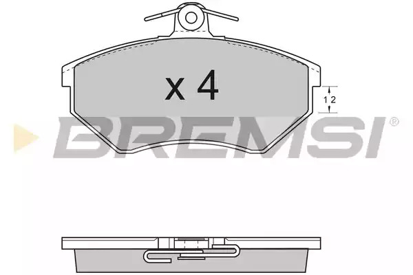 Комплект тормозных колодок BREMSI BP2531 (20167, 20168, SPA531)