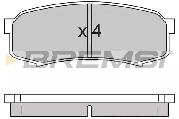 Комплект тормозных колодок BREMSI BP2597 (21947, SPA597)