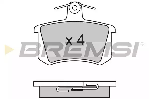 Комплект тормозных колодок BREMSI BP2612 (21143, 21144, SPA612)