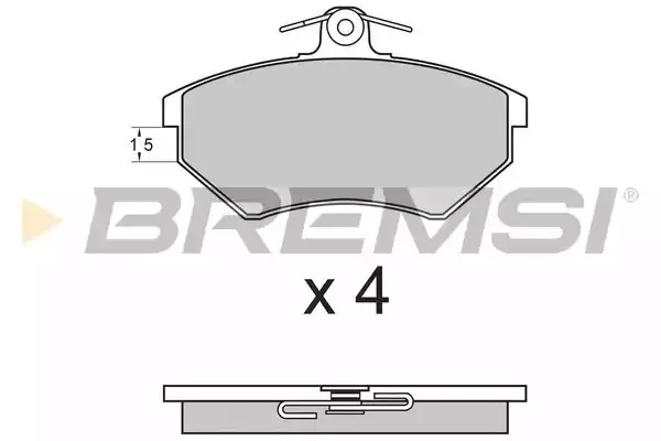 Комплект тормозных колодок BREMSI BP2642 (20778, 21290, SPA642)