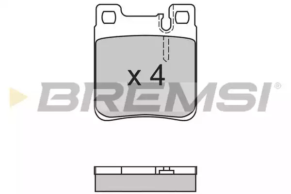 Комплект тормозных колодок BREMSI BP2653 (21287, 21305, SPA653)