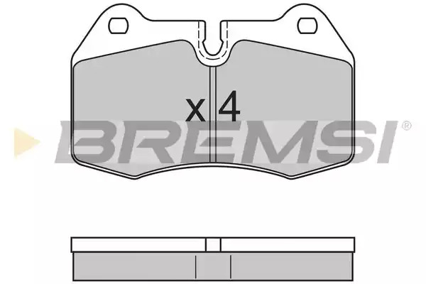 Комплект тормозных колодок BREMSI BP2660 (21471, SPA660)