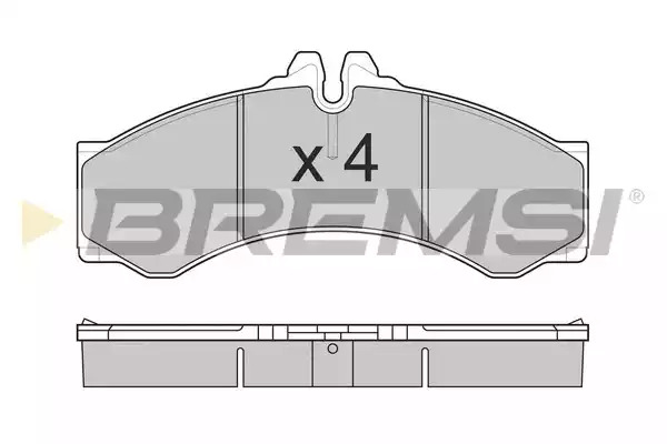 Комплект тормозных колодок BREMSI BP2681 (29076, 29153, SPA681)