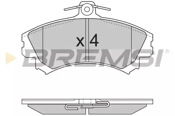 Комплект тормозных колодок BREMSI BP2702 (21796, 21920, SPA702)