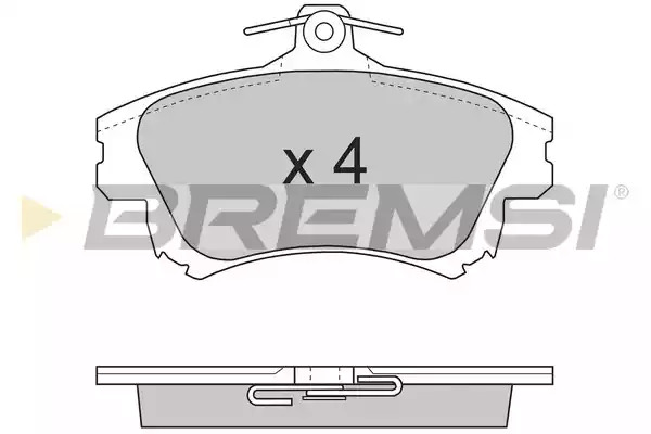 Комплект тормозных колодок BREMSI BP2703 (21982, 21983, SPA703)