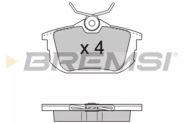 Комплект тормозных колодок BREMSI BP2742 (21860, 21861, SPA742)