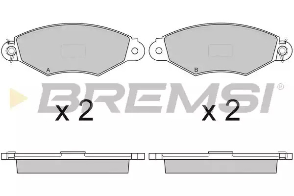 Комплект тормозных колодок BREMSI BP2749 (21978, 21979, 21980, 21981, SPA749)