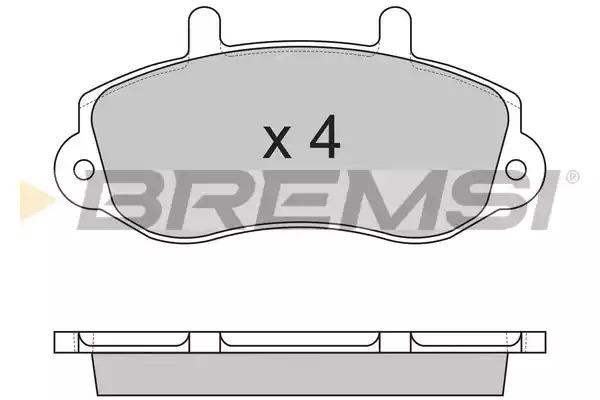 Комплект тормозных колодок BREMSI BP2767 (23302, SPA767)