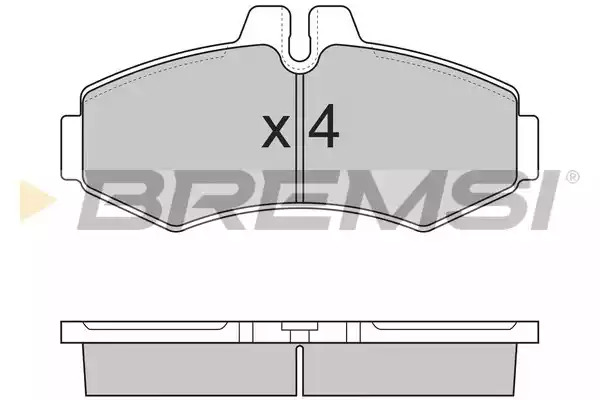 Комплект тормозных колодок BREMSI BP2821 (23022, SPA821)