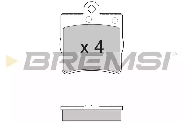 Комплект тормозных колодок BREMSI BP2861 (21919, SPA861)