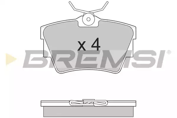 Комплект тормозных колодок BREMSI BP2866 (23980, SPA866)