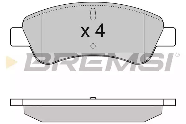 Комплект тормозных колодок BREMSI BP2928 (23599, SPA928)