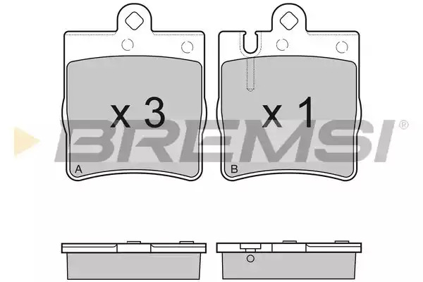 Комплект тормозных колодок BREMSI BP2936 (21898, 21899, SPA936)