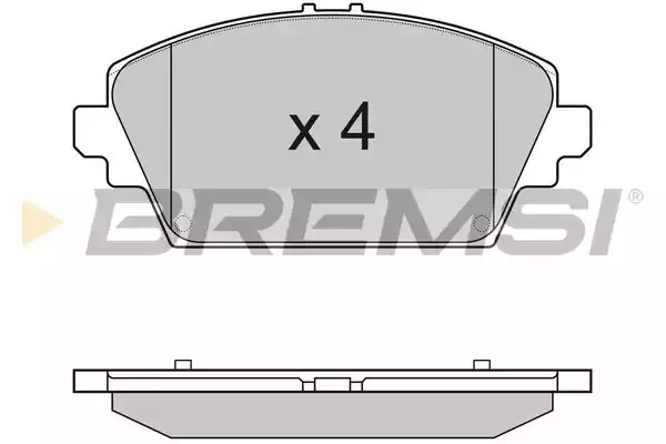 Комплект тормозных колодок BREMSI BP2945 (23094, 23095, SPA945)