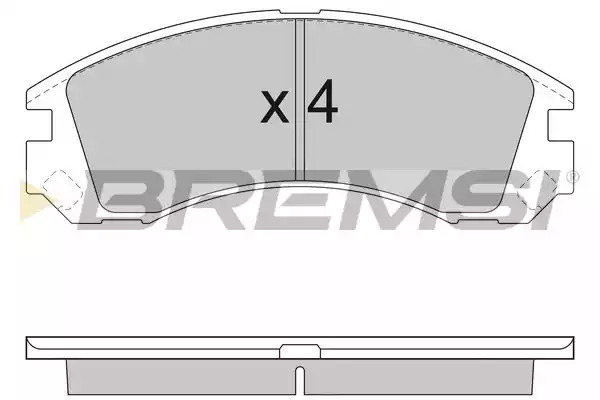 Комплект тормозных колодок BREMSI BP2953 (21363, 21768, 21769, SPA953)