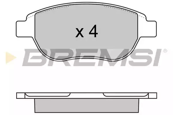Комплект тормозных колодок BREMSI BP2972 (23600, SPA972)