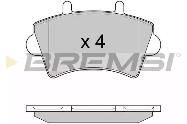 Комплект тормозных колодок BREMSI BP2975 (23613, SPA975)