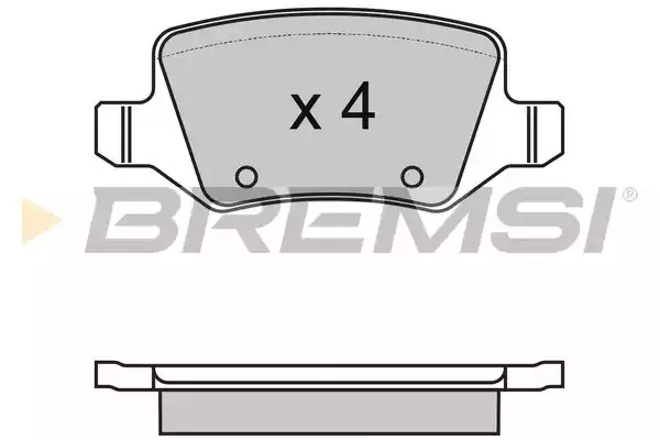 Комплект тормозных колодок BREMSI BP2983 (23516, SPA983)