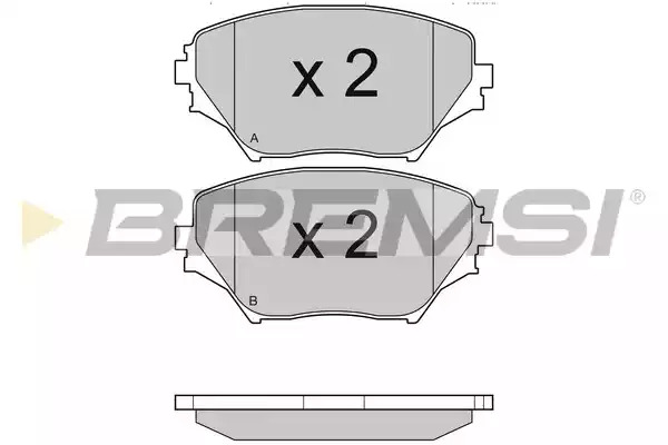 Комплект тормозных колодок BREMSI BP2993 (23585, 23586, SPA993)