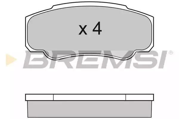 Комплект тормозных колодок BREMSI BP2996 (23921, SPA996)