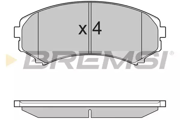 Комплект тормозных колодок BREMSI BP3001 (24066, SPB001)