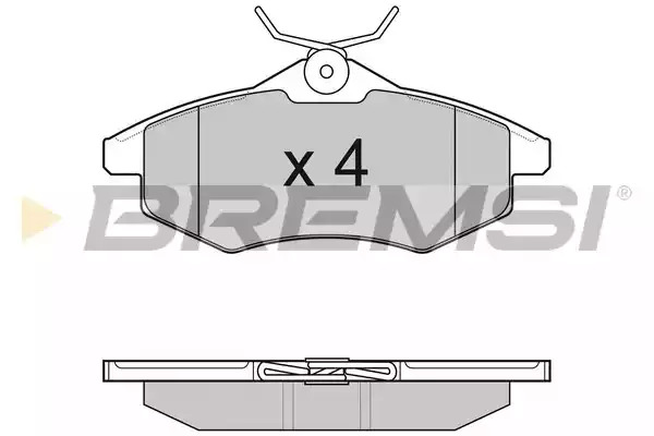 Комплект тормозных колодок BREMSI BP3008 (23406, 23407, 23808, SPB008)