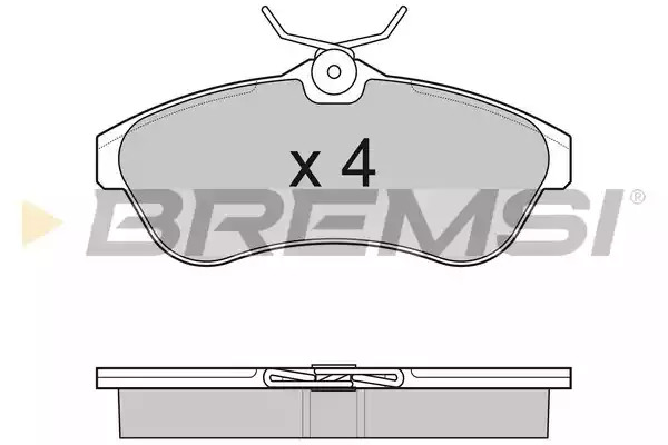 Комплект тормозных колодок BREMSI BP3009 (23408, 23409, 23809, SPB009)