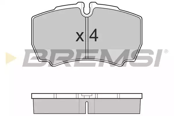 Комплект тормозных колодок BREMSI BP3025 (29123, SPB025)